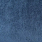 Fauteuil de club en velours bleu/noir à dossier haut, 1 personne