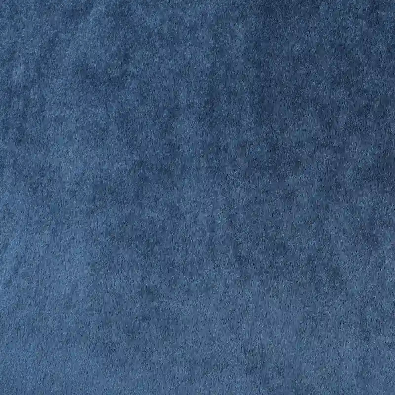Fauteuil de club en velours bleu/noir à dossier haut, 1 personne