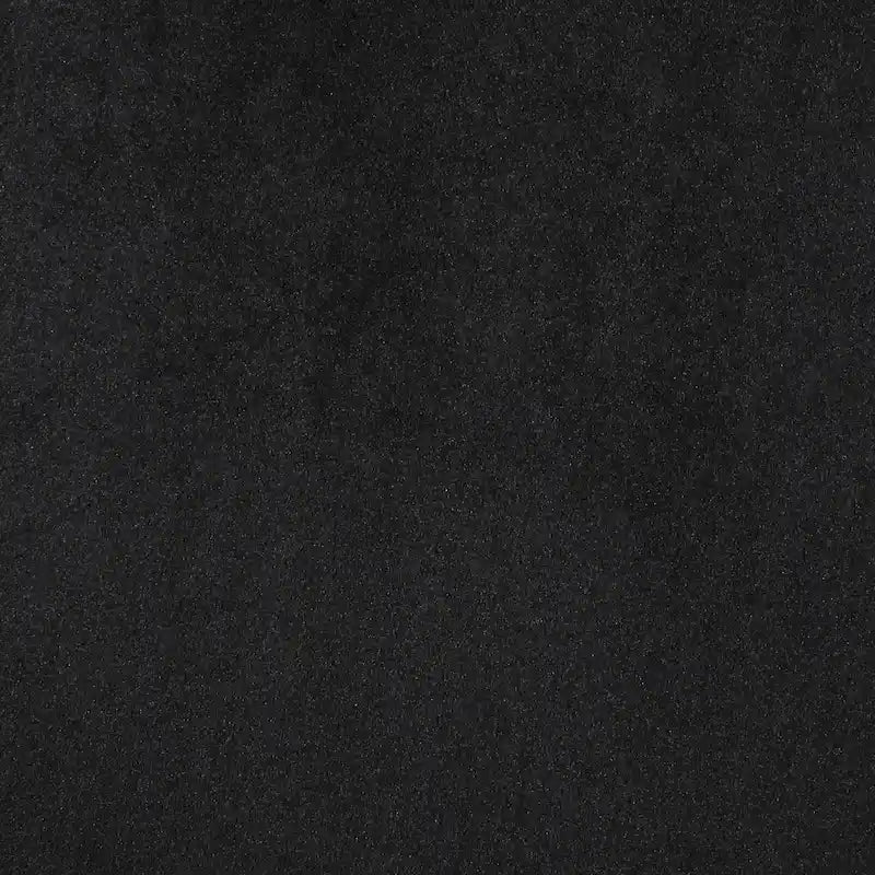 Fauteuil de club en velours bleu/noir à dossier haut, 1 personne