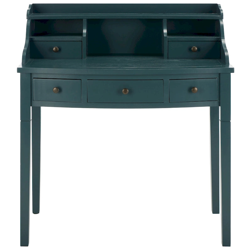 Bureau 7 couleurs à 5 tiroirs avec rangements intégrés, 1 personne