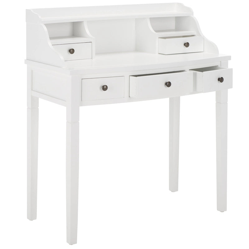 Bureau 7 couleurs à 5 tiroirs avec rangements intégrés, 1 personne