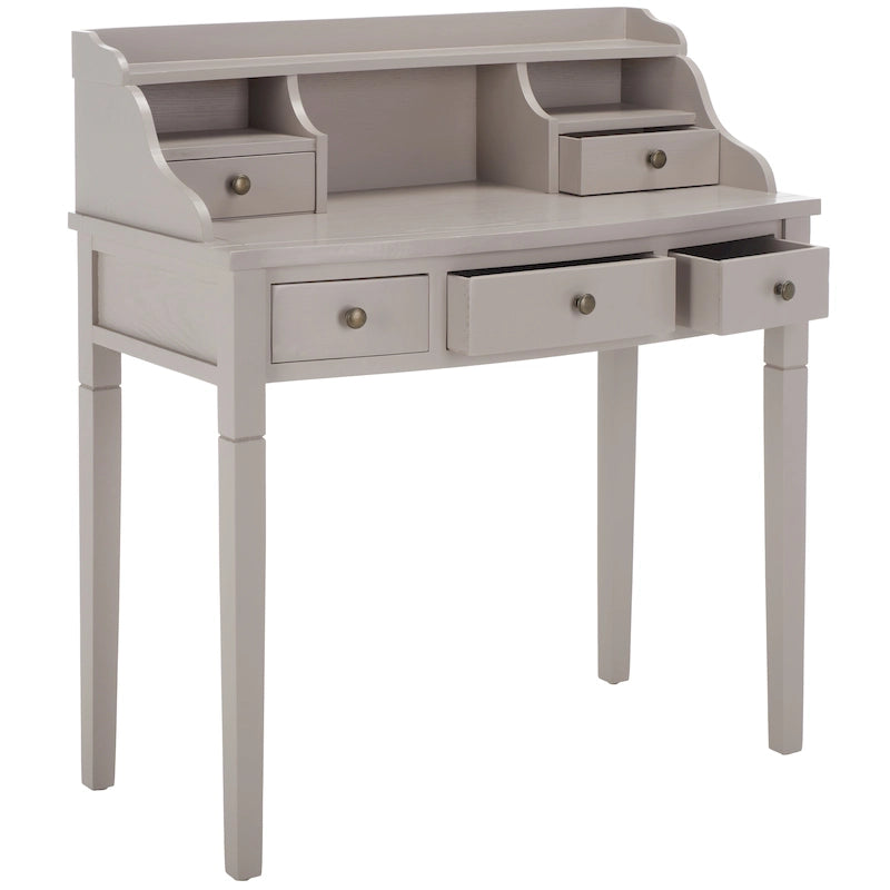Bureau 7 couleurs à 5 tiroirs avec rangements intégrés, 1 personne