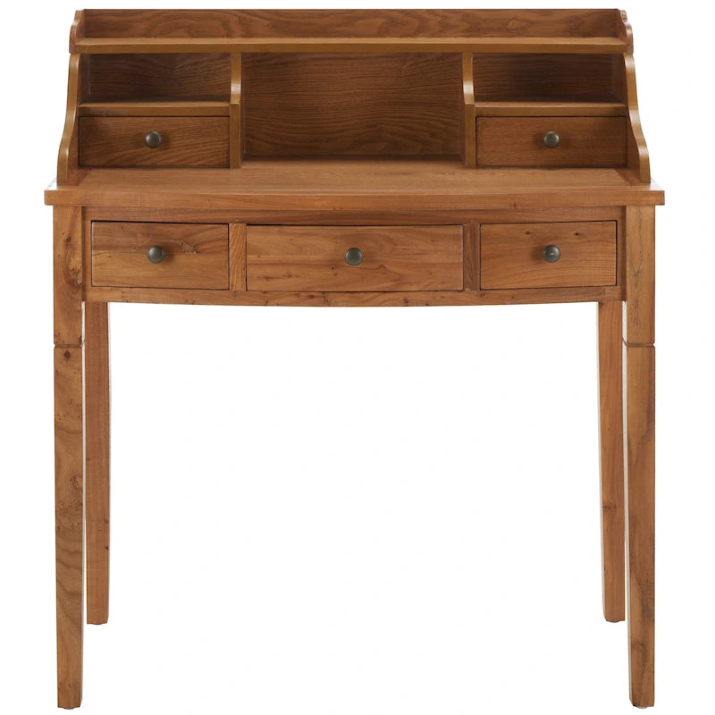 Bureau 7 couleurs à 5 tiroirs avec rangements intégrés, 1 personne