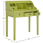 Bureau 7 couleurs à 5 tiroirs avec rangements intégrés, 1 personne