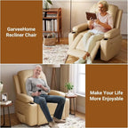 Fauteuil inclinable releveur beige/gris/multicolore avec massage et chaleur, 1 personne