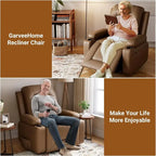 Fauteuil inclinable releveur beige/gris/multicolore avec massage et chaleur, 1 personne