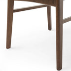 Ensemble de salle à manger A-Frame style Mid-Century en noyer/chêne avec chaises rembourrées, 7 personnes