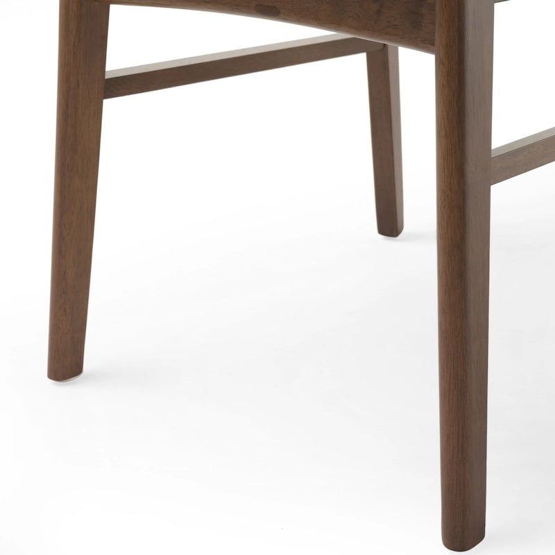 Ensemble de salle à manger A-Frame style Mid-Century en noyer/chêne avec chaises rembourrées, 7 personnes