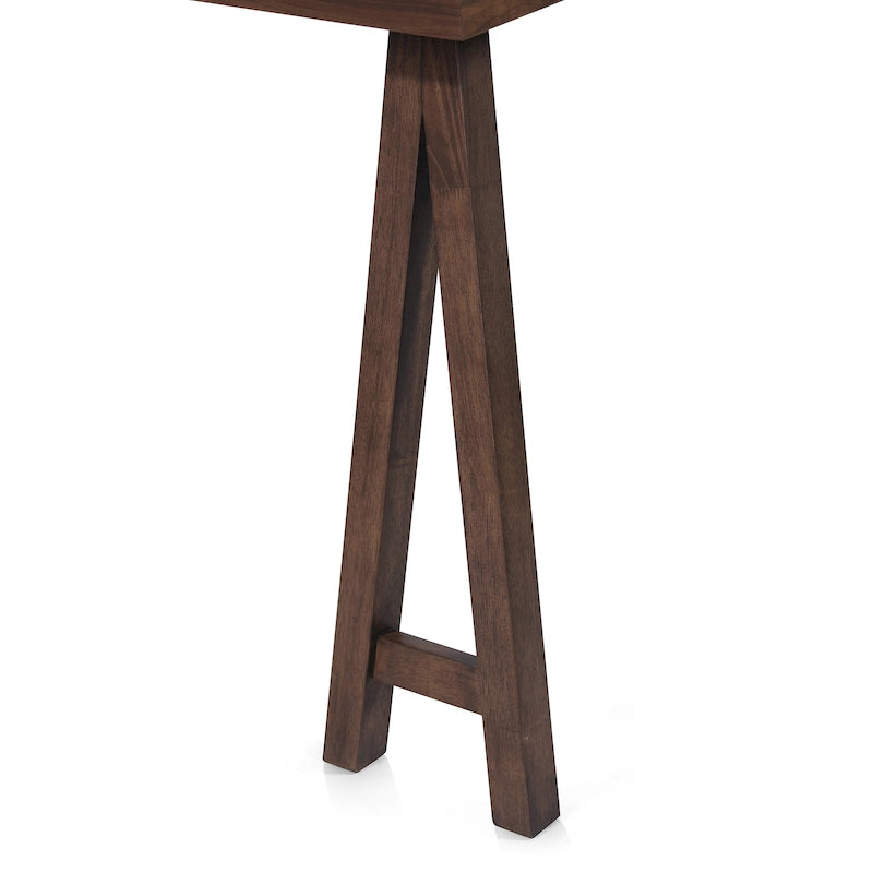 Ensemble de salle à manger A-Frame style Mid-Century en noyer/chêne avec chaises rembourrées, 7 personnes