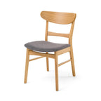Ensemble de salle à manger A-Frame style Mid-Century en noyer/chêne avec chaises rembourrées, 7 personnes