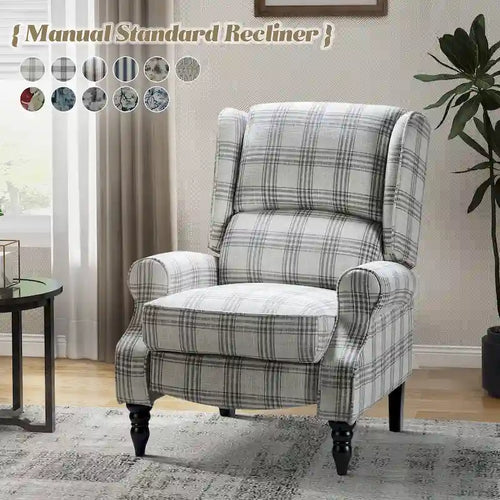 Fauteuil inclinable manuel avec oreilles, 1 place