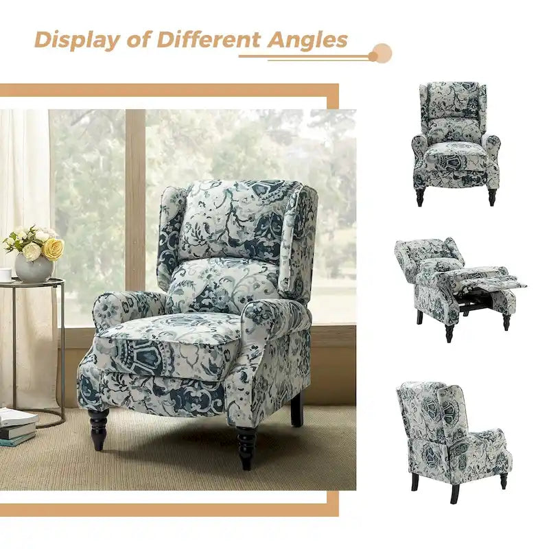Fauteuil inclinable manuel avec oreilles, 1 place