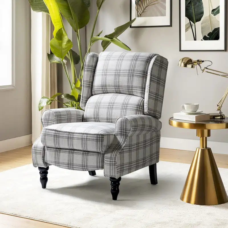 Fauteuil inclinable manuel avec oreilles, 1 place