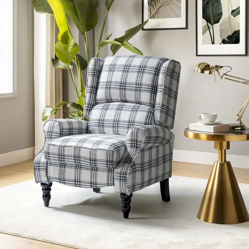 Fauteuil inclinable manuel avec oreilles, 1 place