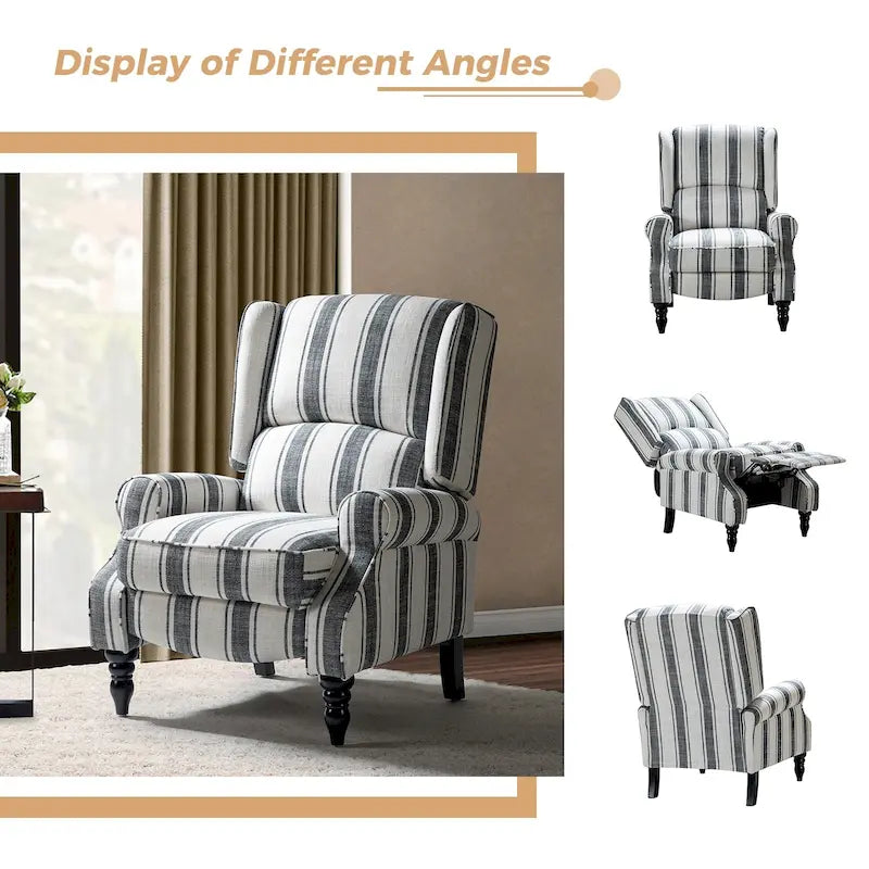 Fauteuil inclinable manuel avec oreilles, 1 place