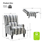 Fauteuil inclinable manuel avec oreilles, 1 place