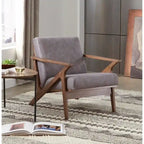 Fauteuil moderne de style Mid-Century marron camel/gris/noir/blanc, 1 personne