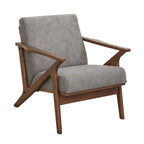 Fauteuil moderne de style Mid-Century marron camel/gris/noir/blanc, 1 personne