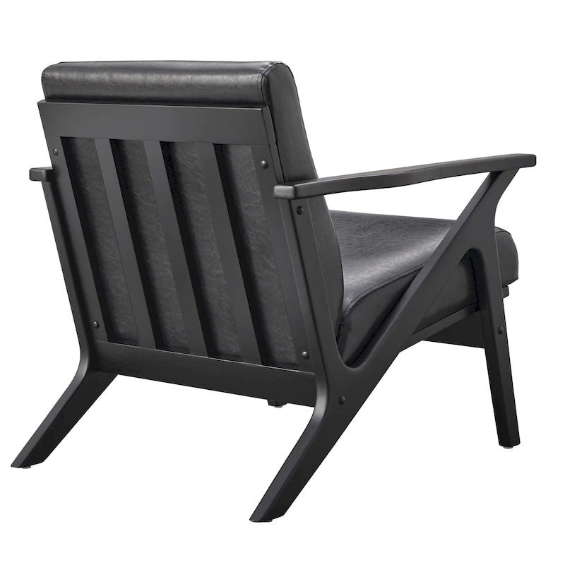 Fauteuil moderne de style Mid-Century marron camel/gris/noir/blanc, 1 personne