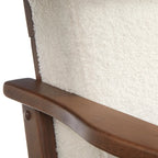 Fauteuil moderne de style Mid-Century marron camel/gris/noir/blanc, 1 personne
