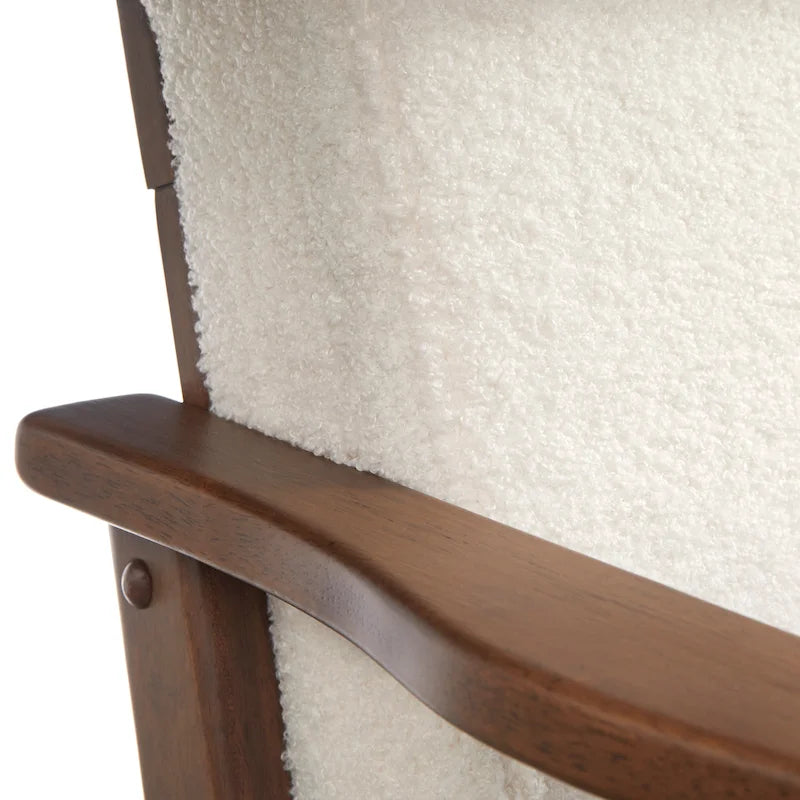 Fauteuil moderne de style Mid-Century marron camel/gris/noir/blanc, 1 personne
