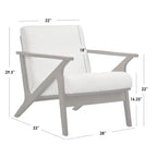 Fauteuil moderne de style Mid-Century marron camel/gris/noir/blanc, 1 personne