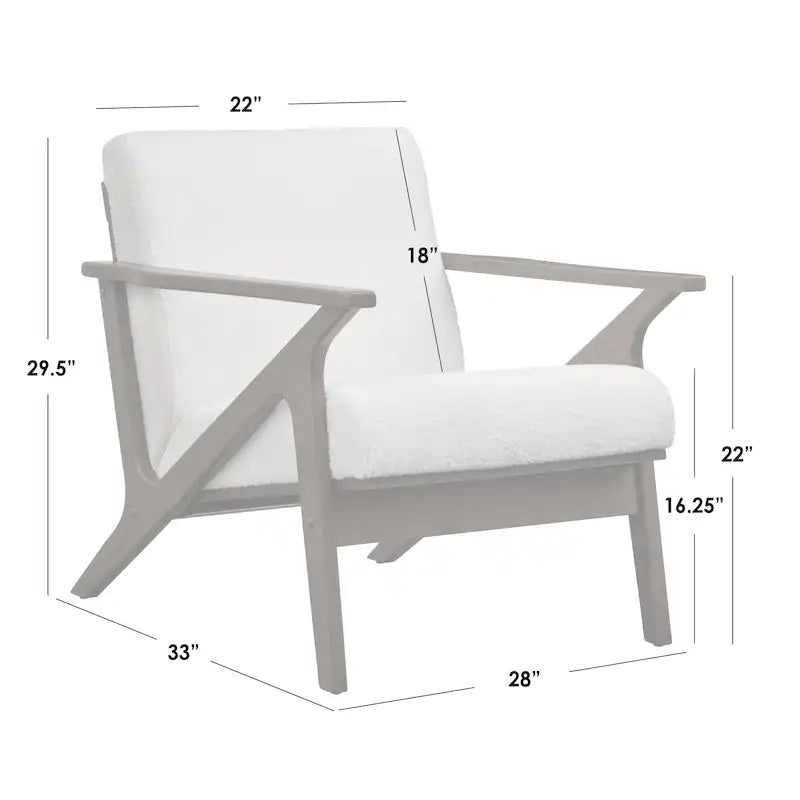 Fauteuil moderne de style Mid-Century marron camel/gris/noir/blanc, 1 personne