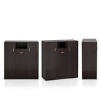 Meuble à chaussures DH BASIC Modern de 32 pouces pour 20 paires, avec étagère réglable et poignée métallique