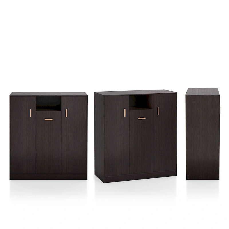 Meuble à chaussures DH BASIC Modern de 32 pouces pour 20 paires, avec étagère réglable et poignée métallique