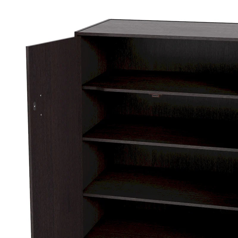 Meuble à chaussures DH BASIC Modern de 32 pouces pour 20 paires, avec étagère réglable et poignée métallique