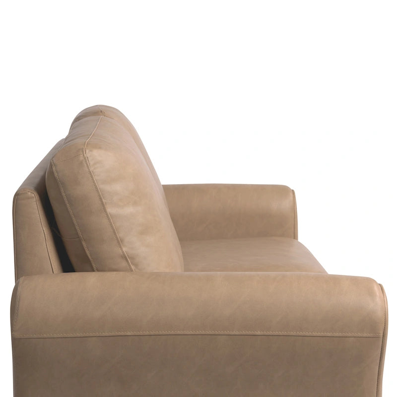 Causeuse en microfibre moderne 5 couleurs avec cadre en bois dur et pieds noirs pour 2 personnes