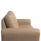 Causeuse en microfibre moderne 5 couleurs avec cadre en bois dur et pieds noirs pour 2 personnes