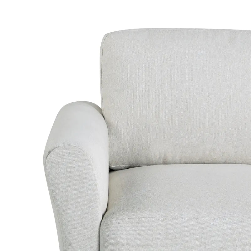 Causeuse en microfibre moderne 5 couleurs avec cadre en bois dur et pieds noirs pour 2 personnes