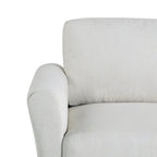 Causeuse en microfibre moderne 5 couleurs avec cadre en bois dur et pieds noirs pour 2 personnes