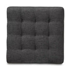 Ensemble de 2 poufs cubes en tissu capitonné contemporain 4 couleurs