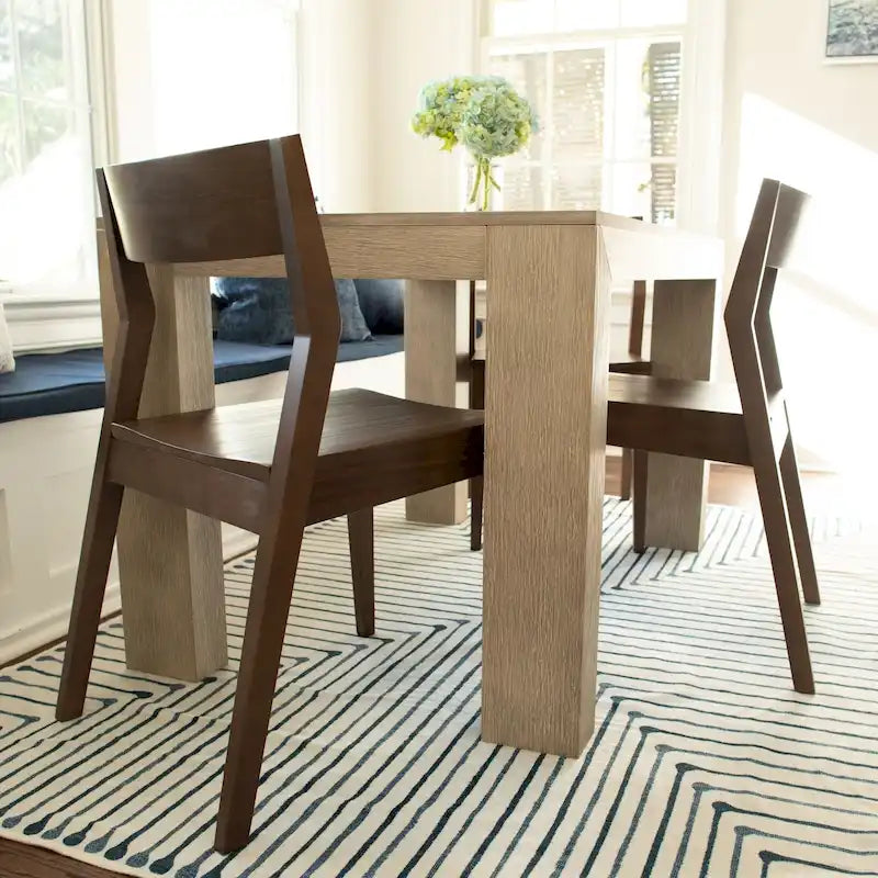 Chaise de salle à manger moderne 4 couleurs en pin massif avec dossier incliné et assise profilée pour 1