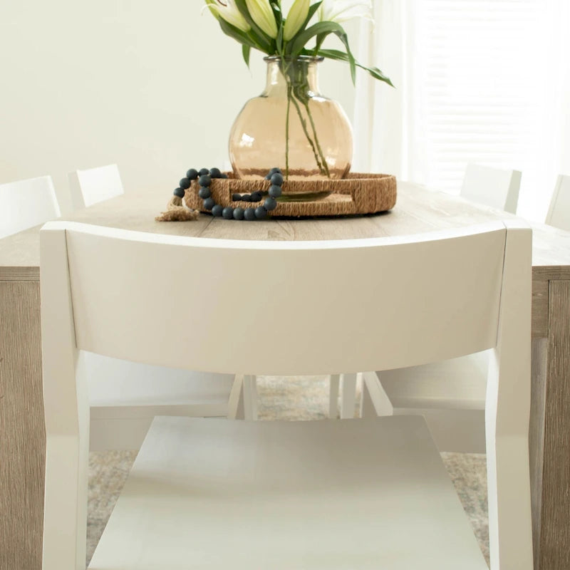 Chaise de salle à manger moderne 4 couleurs en pin massif avec dossier incliné et assise profilée pour 1
