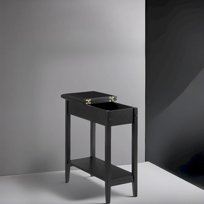 Table d'appoint étroite à plateau rabattable 6 couleurs avec tiroir et étagère inférieure