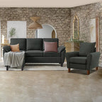 Ensemble canapé moderne de transition 8 couleurs avec fauteuil et ottoman pour 3+
