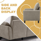 Ensemble canapé moderne de transition 8 couleurs avec fauteuil et ottoman pour 3+