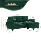 Ensemble canapé moderne de transition 8 couleurs avec fauteuil et ottoman pour 3+