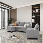 Ensemble canapé moderne de transition 8 couleurs avec fauteuil et ottoman pour 3+