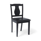 Ensemble de salle à manger 5 pièces noir/bois flotté, 4 personnes