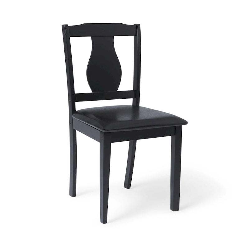 Ensemble de salle à manger 5 pièces noir/bois flotté, 4 personnes