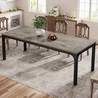 Table à manger rectangulaire 9 couleurs 200 cm, 6-8 personnes