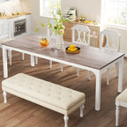 Table à manger rectangulaire 9 couleurs 200 cm, 6-8 personnes