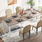 Table à manger rectangulaire 9 couleurs 200 cm, 6-8 personnes