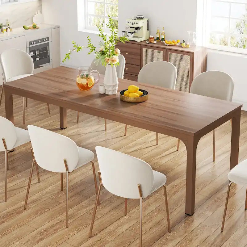 Table à manger rectangulaire 9 couleurs 200 cm, 6-8 personnes