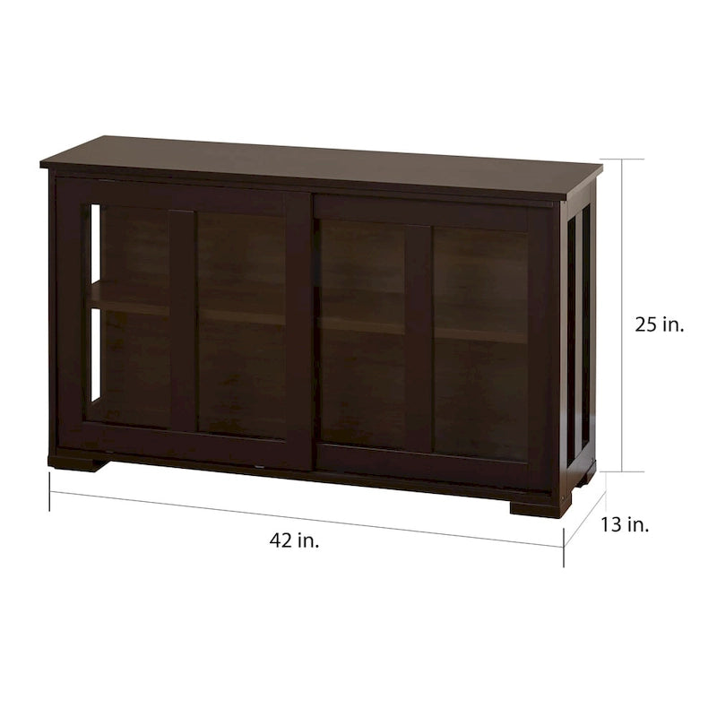 Vaisselier empilable à porte coulissante en verre trempé 7 couleurs, empilable x3