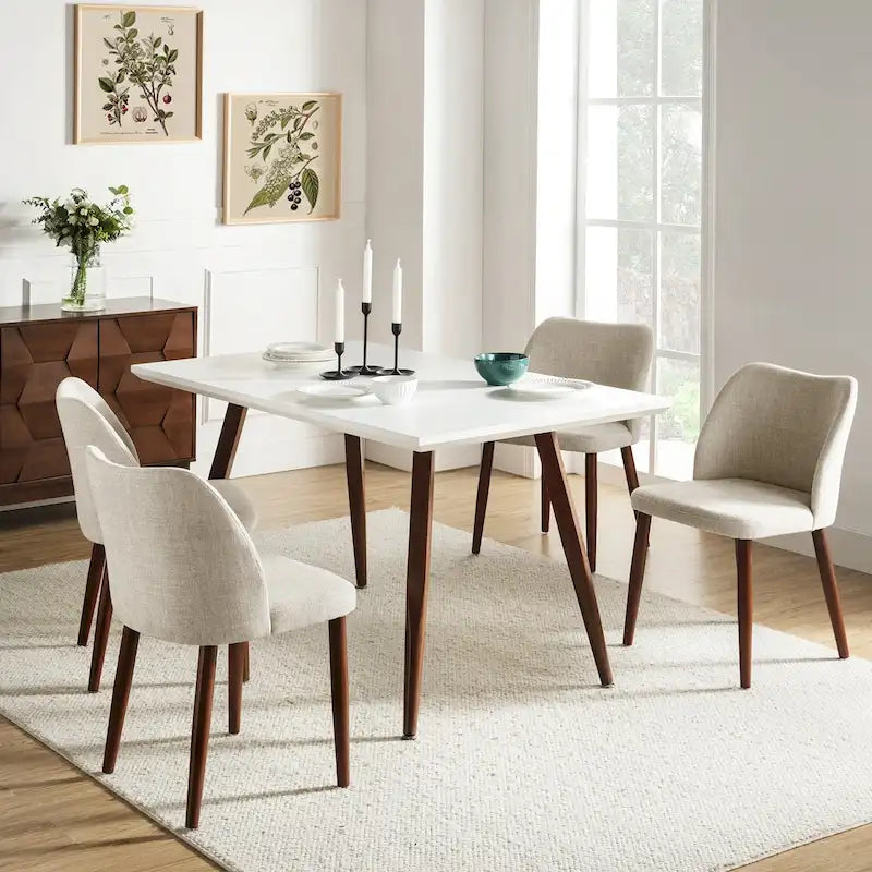 Melisa Solid Wood Dining Chair Set of 4 by HULALA HOME